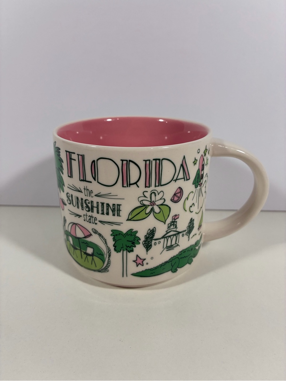 Starbucks Florida Been There Series Globe Collection 14 oz Coffee Mug Cup 2018